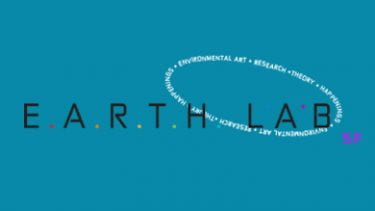 Earth Lab SF logo on aqua background