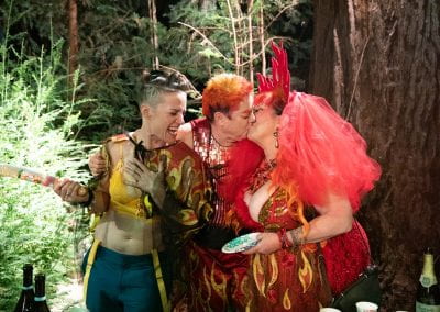 Ecosexual Wedding to Fire, Boulder Creek Photo