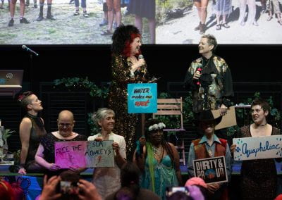 Exploring the Earth as Lover symposium NYC photo of Annie Sprinkle & Beth Stephens by Lydia